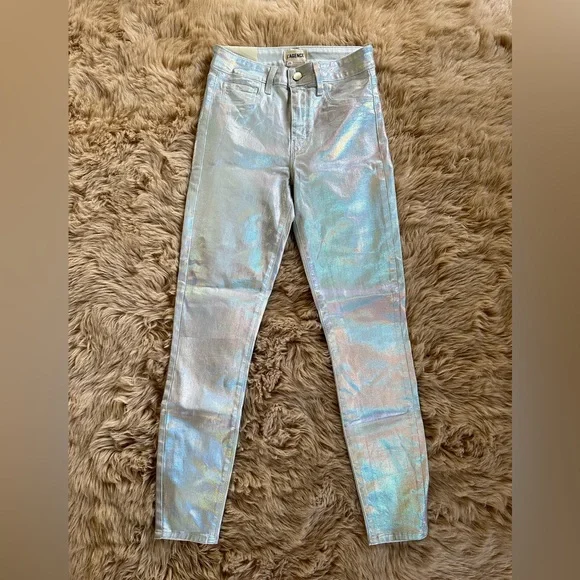 L’AGENCE Margot Skinny Jeans (Metallic)